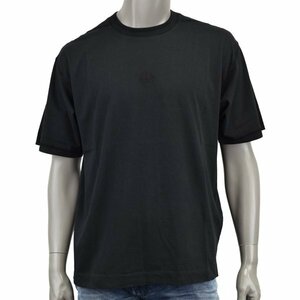新品【XLサイズ】STONE ISLAND ストーンアイランド GARMENT DYED FISSATO EFFECT SHORT SLEEVE T-SHIRT/刺繍ロゴ Tシャツ/ブラック/7815209