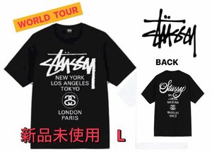 新品未使用STUSSY WORLD TOUR TシャツL ステューシー