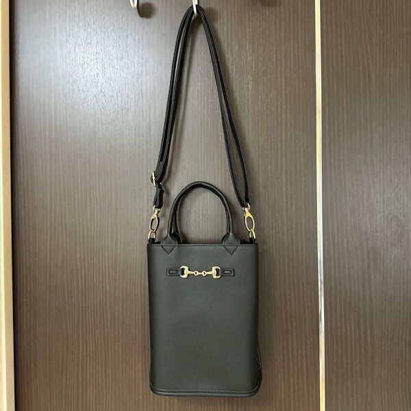 2WAY ショルダーバッグ ハンドバッグ ブラック