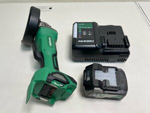 【★30-4982】■中古■HiKOKI ハイコーキ ディスクグラインダ G3613DB 純正バッテリー 充電器付属（9348）