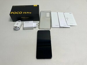 【★13-6889】■中古■POCO F5 Pro Black 23013PC75G RAM:8GB ROM:256GB Simフリー スマートフォン 中古動作品（7094）