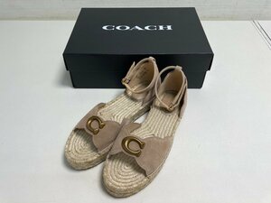 [*35-2802]# used #COACH DILLON SUEDE ESPAD sandals 22cm(8284)