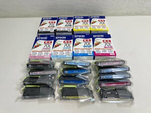 【★30-5010】■ジャンク■EPSON 純正 インクカートリッジ 70 さくらんぼ 21本セット ICBK70L ICY70L ICM70L ICC70L ICKM70L ICLC70L（4256