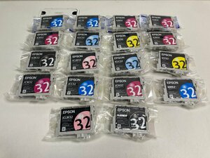 【★30-5015】■ジャンク■EPSON 純正 インクカートリッジ 32 ひまわり 18本セット ICBK32 ICC32 ICM32 ICY32 ICLC32 ICLM32（4300）