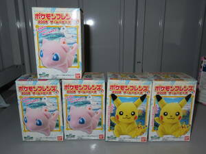 未使用品 ポケモンフレンズ 4 ザ・ ムービーズ 2005 5点 ポケットモンスター ぬいぐるみ 2. ミュウ 4. ピカチュウ