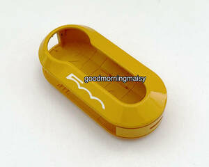  with translation * genuine products *.....* abarth Fiat 500.... key cover *Fiat orange yellow ABARTH Fiat 500 Panda chin k