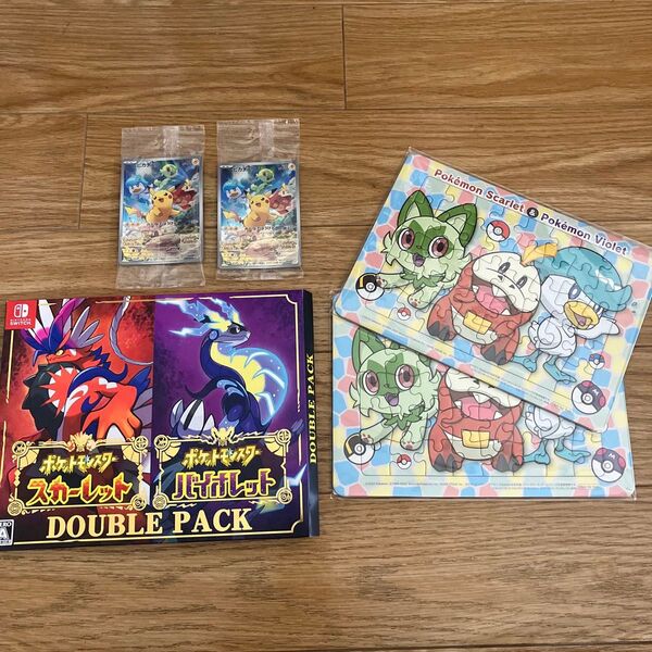 ポケモン SV ダブルパック空箱 + カード おまけ