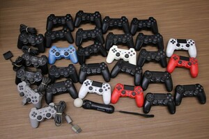 046 s7780 PS PlayStation original controller 29 piece set operation not yet verification junk 