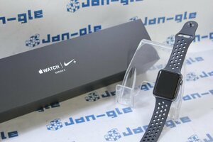 ◇Apple Watch Series 3 Nike+ GPS 42mm スペースグレイアルミニウムケース MQL42J/A 格安1円START!! J489305 BL 関西