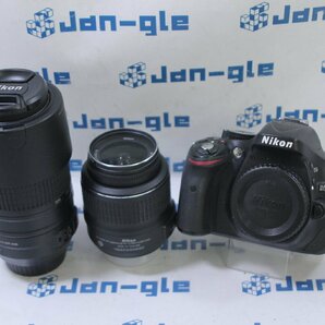 ◇Nikon デジタル一眼レフカメラ D5200 ダブルズームキット D5200WZBK 格安価格!! J494852 O 関西の画像1