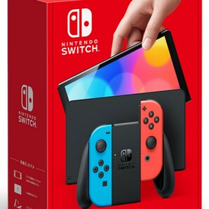 ★即決 送料込★ 任天堂 Nintendo Switch ニンテンドースイッチ 有機ELモデル Joy-Con(L) ネオンブルー/(R) ネオンレッドの画像1