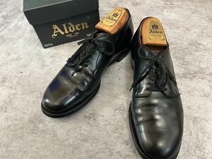 オールデン　Alden ミリタリーラスト　7.5 プレーントゥ