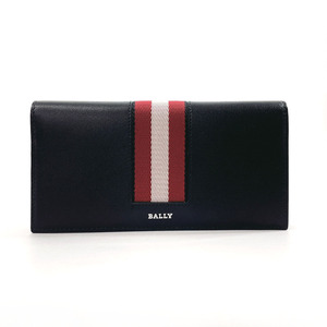 未使用品 バリー BALLY 長財布 6302794 BALIRO レザー ブラック ストライプ 保存箱付き