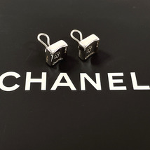 シャネル CHANEL イヤリング スクエア クローバー 四つ葉 ココ ロゴ ヴィンテージ シルバー925 アクセサリー 新品仕上げ済み_画像2