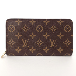 ルイヴィトン LOUIS VUITTON 長財布 M61727 ポルトモネ ジップ モノグラムキャンバス ブラウン