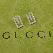 グッチ GUCCI ピアス Gロゴ スクエア シルバー925 アクセサリー 新品仕上げ済み_画像2