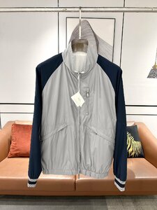 BRUNELLO CUCINELLI ブルネロ クチネリ メンズリバーシブルジャケット マウンテンパーカー ジャンパー 長袖 両面着 アウター グレー M