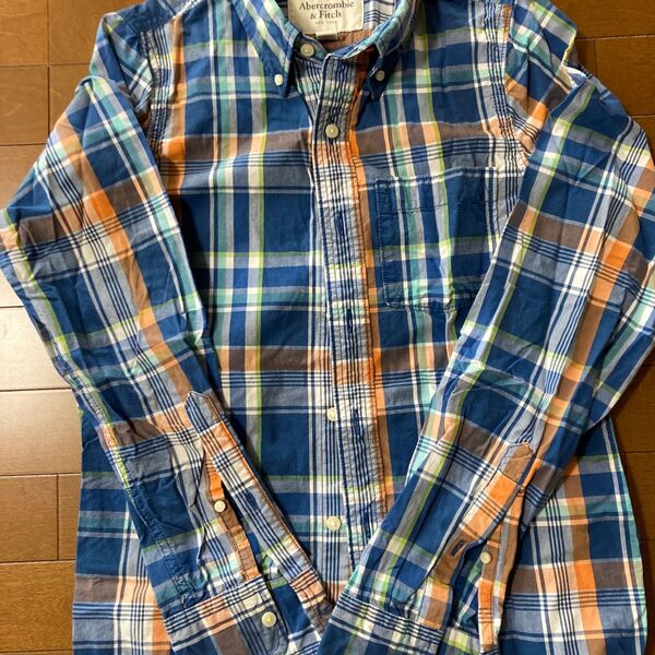 アバクロ メンズ チェックシャツ 長袖シャツ M