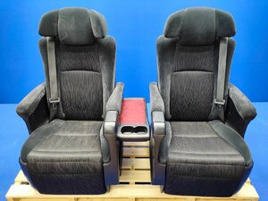 1 jpy start!20 Vellfire 7 number of seats black interior electric ottoman captain seat left right set trim No:FD19 2400755 2E10-2.