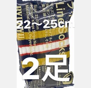琉球ゴールデンキングス　ソックス　靴下　22〜25㎝　ネイビー　ユニセックス　2足