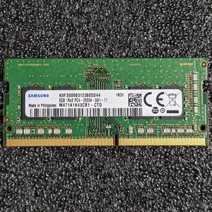 [Используется] DDR4 SODIMM 8GB 1 лист Samsung M471A1K43CB1-CTD [DDR4-2666 PC4-21300]