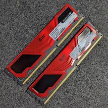 【中古】DDR4メモリ 16GB(8GB2枚組) TEAM TPRD48G3200HC22BK [DDR4-3200 PC4-25600]_画像2