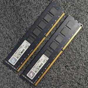 【中古】DDR3メモリ 16GB(8GB2枚組) G.SKILL F3-1600C11D-16GNT [DDR3-1600 PC3-12800]