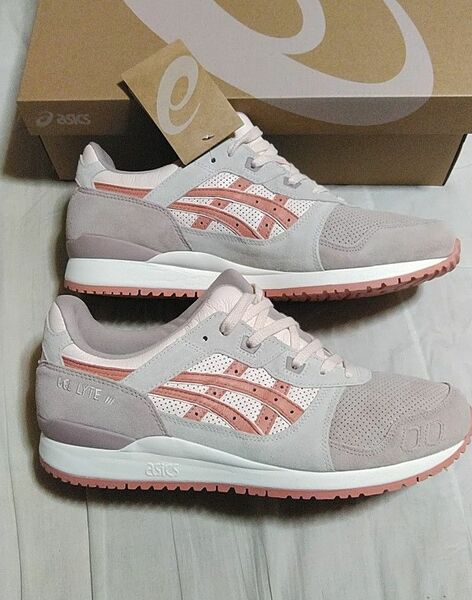 新品箱入 アシックス GEL LYTE Ⅲ ゲルライト Ⅲ　29㎝ ヌバック スウェード 天然皮革 サーモン