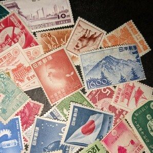 戦後の古い記念、国立公園、年賀、普通切手など1946年から1956年ぐらいまで100枚以上の画像4