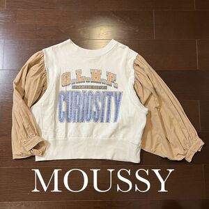 MOUSSY マウジー バルーンスリーブ スウェット トレーナー