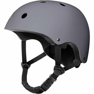  helmet for bicycle bicycle super light weight ventilation height rigidity for adult man and woman use CPSC/ASTM certification ending size adjustment possibility gray L size 