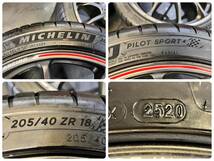 【鍛造軽量限定モデル】RAYS ZE40 Time ATTACK2 7.5J-18インチ ET43 5H-112 ミシュラン 205/40R18 2020年製 BMW MINI JCW F55 F56 F57_画像8