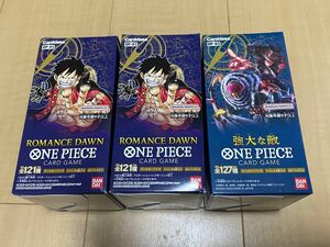 ワンピースカードゲーム ROMANCE DAWN 強大な敵　テープ付ボックス ブースターパック ONE PIECE