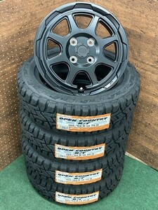 ◆夏用Set◆wedsスタットベルク◆ TOYOオープンカントリーRT 155/65R14 4.5J ET45 100-4H マットブラック N-BOX N-ONE N-WGN タント デイズ