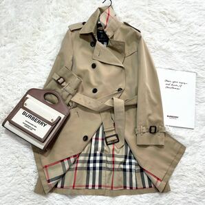 大きいサイズ 美品 バーバリー BURBERRY バーバリーロンドン トレンチコート スプリングコート ウールライナー ハニーベージュ 通勤 40の画像2