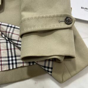 大きいサイズ 美品 バーバリー BURBERRY バーバリーロンドン トレンチコート スプリングコート ノバチェック 通勤 旅行 44 13号の画像7