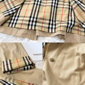 バーバリー BURBERRY バーバリーロンドン スプリングコート マウンテンコートノバチェック Burberrys 行楽 旅行38 9号の画像9