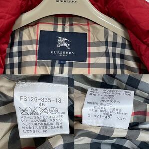 大きいサイズ 美品 バーバリー BURBERRY バーバリーロンドン キルティングコート ベルト付き フード ノバチェック 旅行 行楽 46 15号の画像10