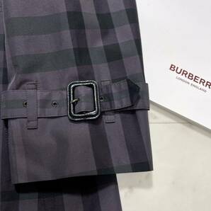 大きいサイズ 美品 バーバリー BURBERRY バーバリーロンドン トレンチコート スプリングコート シャドーチェック 旅行 行楽 通勤 40の画像9