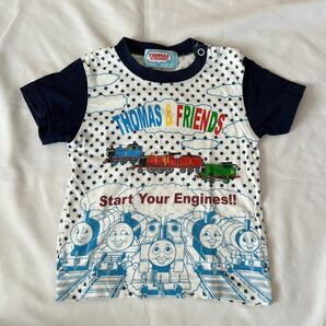 きかんしゃ トーマス　半袖　Tシャツ95 ネイビー