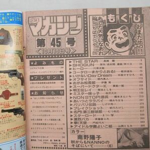 AAM■週刊少年マガジン 1988年10月19日 No.45 南野陽子、THE STAR、SHOGUN、あした天気になあれ◆可、劣化多数有■の画像9