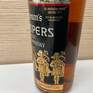 【S37】Seagram's 100 PIPERS DE LUXE 760ml 43％ スコッチ ウイスキー 未開栓 古酒 洋酒の画像5