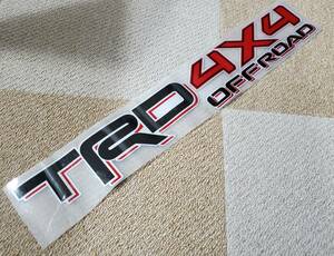 トヨタ■TRD OFFROAD ４×４ ステッカー 黒赤版 1枚組