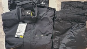  unused goods RS TAICHIa-rues Taichi DRY MASTER dry master rainsuit RSR048 XL black color rainwear . feather top and bottom set touring rain .