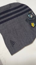 未使用品 アディダス adidas ビーニー ESS 3S BEANIE M66741 LLZ61サイズ54-57cm アクリル100% 色グレー灰 紙タグ付き帽子防寒防風登山散歩_画像10