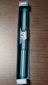 未開封ジェットストリームエッジ3 JET STREAM EDGE3ボールペン0.28mm 黒赤青 3カラーSXE3-2503-28 SGサイレントグリーン uni 三菱鉛筆 油性