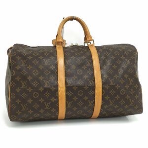 ●ルイヴィトン LOUIS VUITTON キーポル50 モノグラム ブラウン ボストンバッグ トラベルバッグ M41426 [Jコレ]yu121