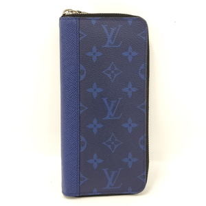 【中古】LOUIS VUITTON ジッピーウォレット ヴェルティカル 2ラウンドファスナー 長財布 タイガラマ コバルト M30447