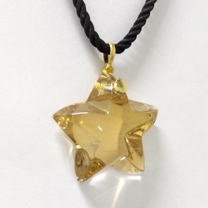 Шоколадное ожерелье Baccarat Звезда 750 Золото Черное
