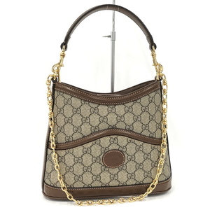 【中古】GUCCI チェーンショルダーバッグ 限定 GGスプリーム 476432